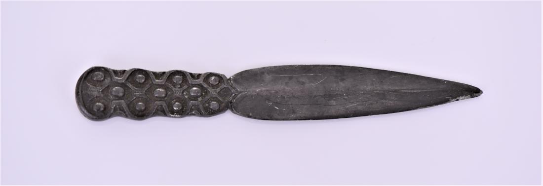 Antique Celtic Pewter Dagger Blade. (1 of 3)