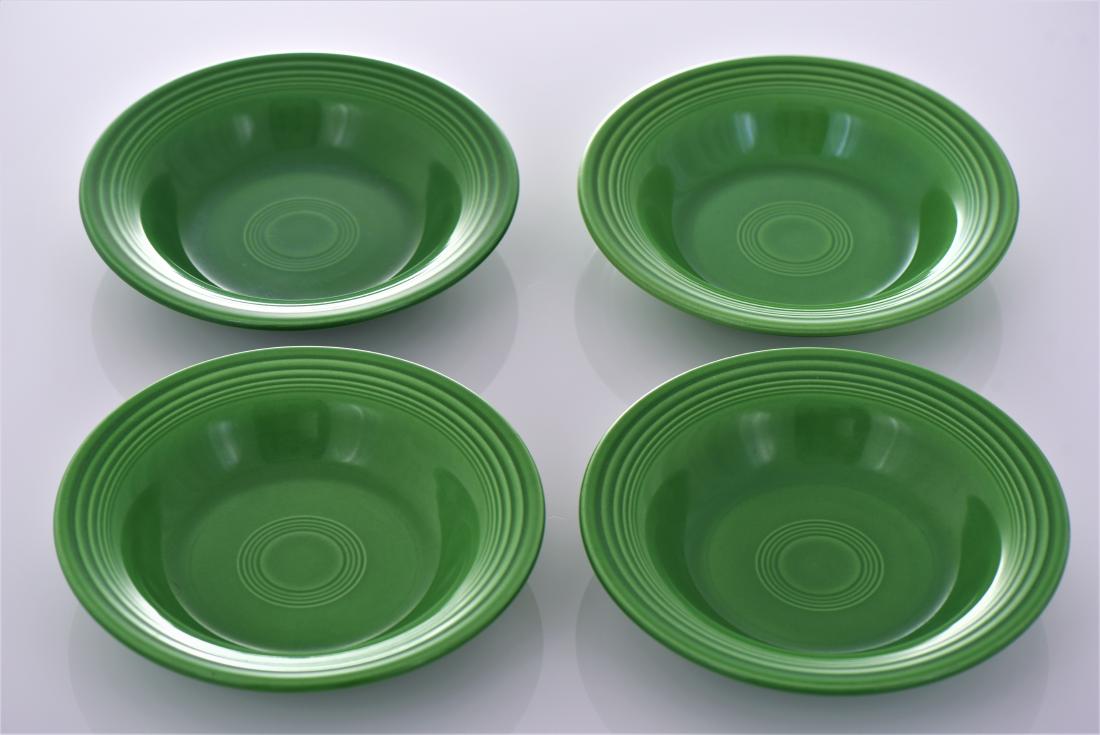 Four Vintage Fiestaware Deep Plates Commonly Known (1 of 5)