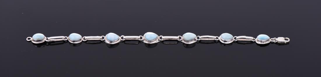 Sterling Silver Larimar Bracelet. (1 of 3)