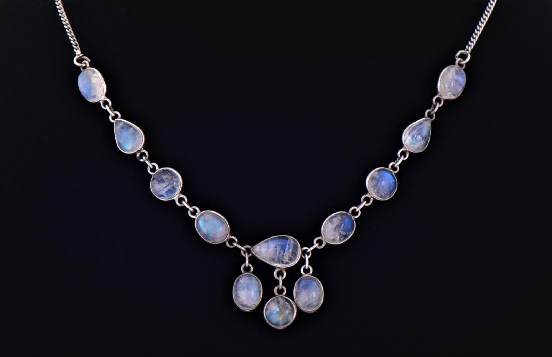Opal Aura Quartz Sterling Silver Necklace. Reveals (1 of 4)