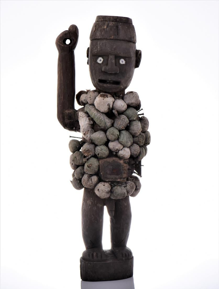 African Congo Yombe Nail Power Figure Fetish, (1 of 10)