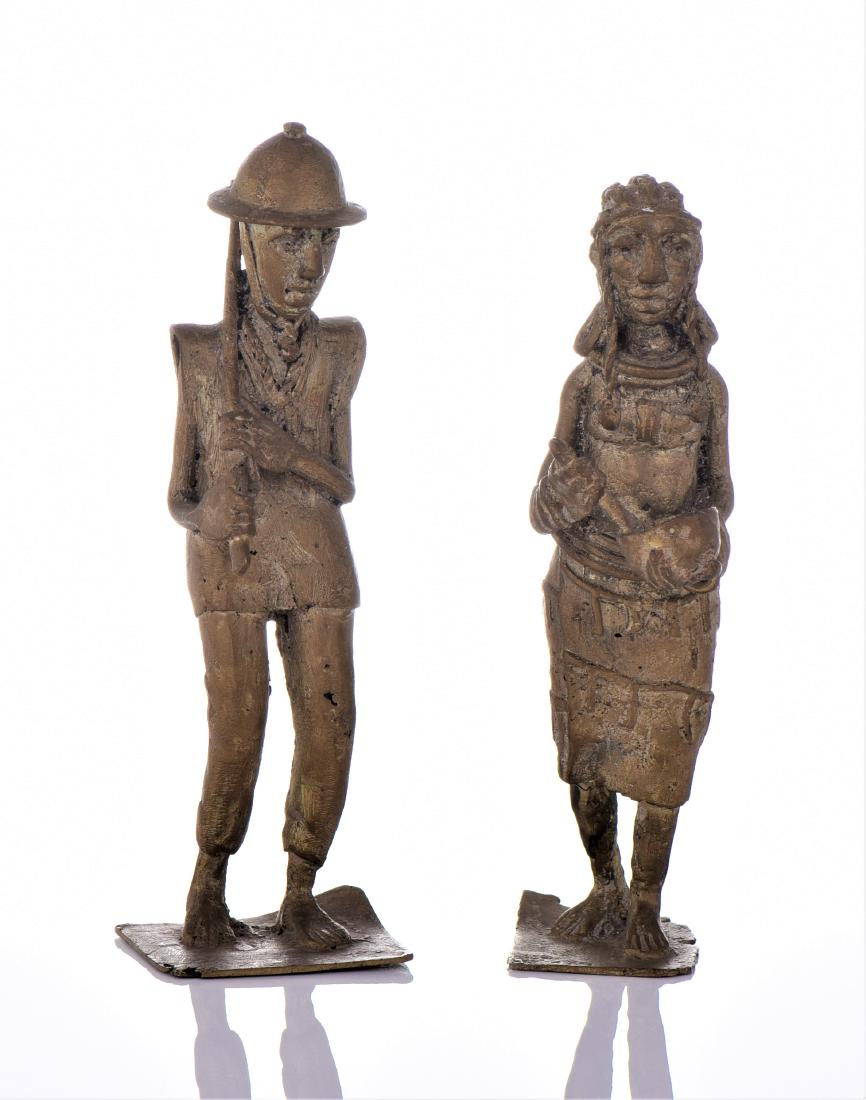 Two Antique Colonial Brass South African Sculpture (1 of 5)