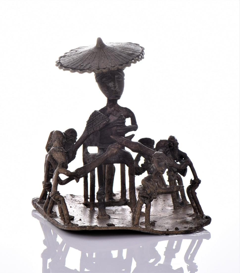 African Ashanti Brass Figures of An Adult Playing (1 of 10)