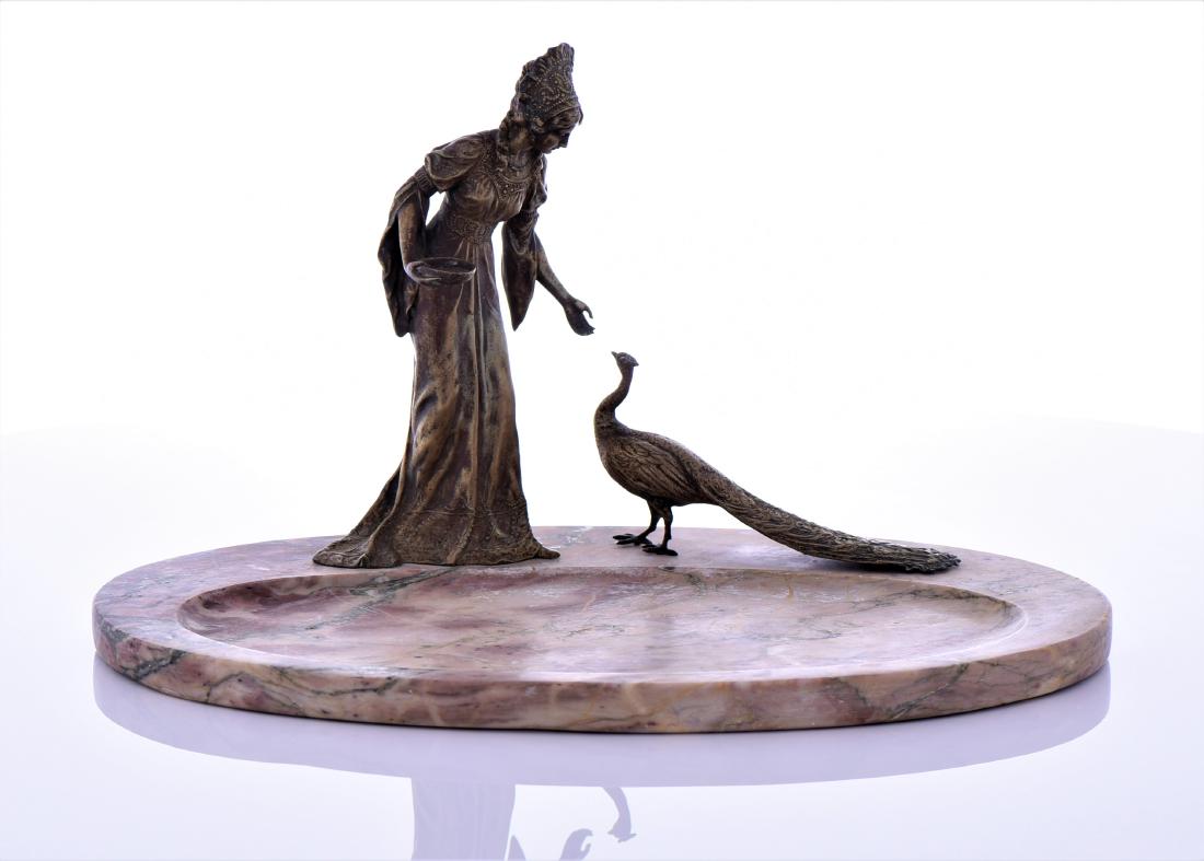 Rare French Bronze And Stone Tray (1 of 7)