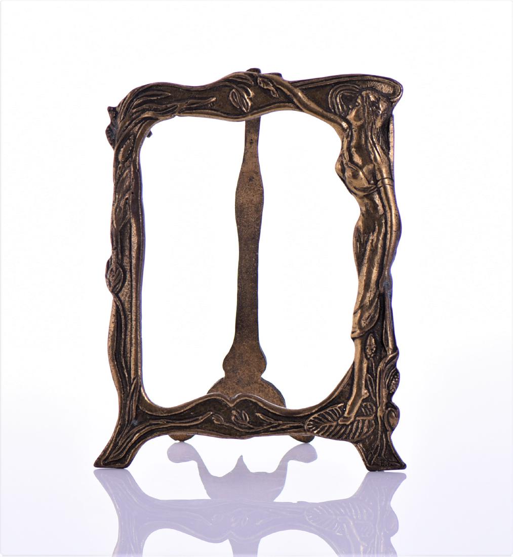 Antique Art Nouveau Bronze Picture Frame (1 of 3)