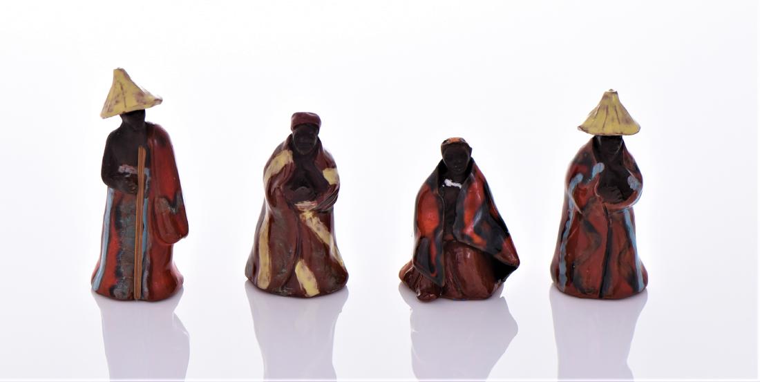 Four Vintage South African Hand Painted (1 of 4)