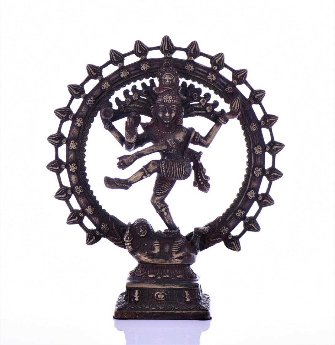 Indian Bronze Sculpture Of Shiva: Indian Bronze Sculpture of Shiva, is one of the principal deities of Hinduism. He is the Supreme Being within Shaivism, one of the major traditions within contemporary Hinduism. Shiva is known as the