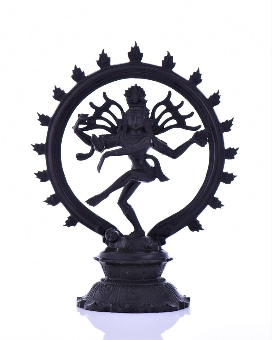 Indian Black Patinate Bronze Sculpture (1 of 4)