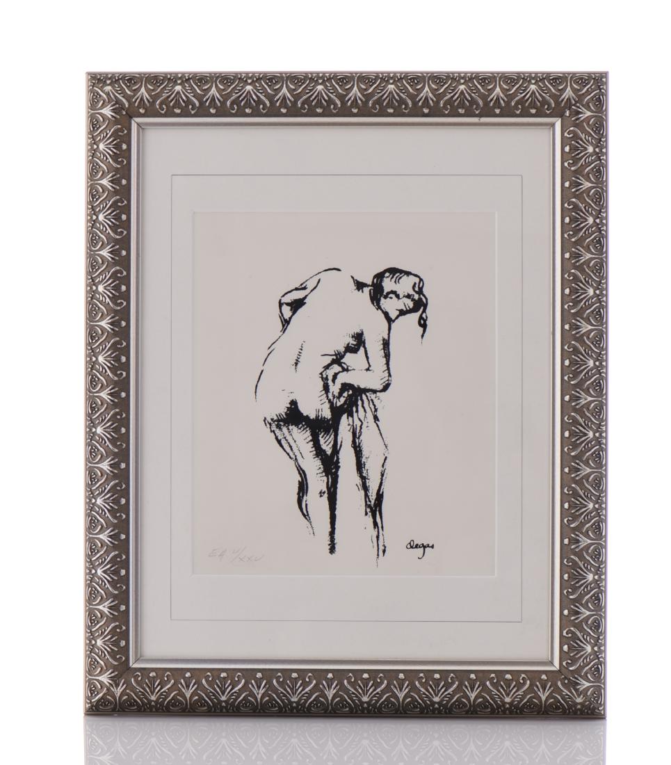 Edgar Degas Lithograph, After The Bath (1 of 5)