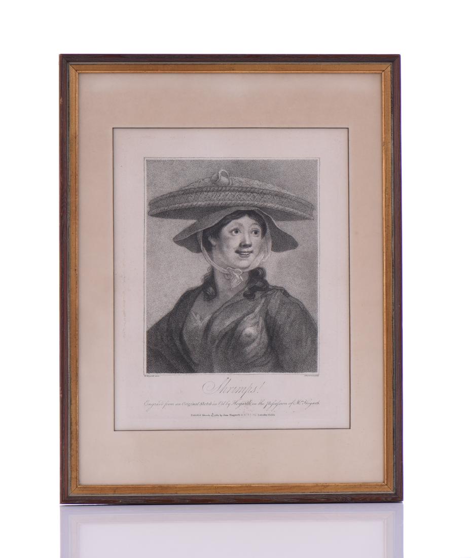 Francesco Bartolozzi, 1728-1815, Italian: Francesco Bartolozzi, 1728-1815, Italian, Florence, stipple engraving on paper after William Hogarth, Published London by Jane Hogarth in 1782. Estimated more than 200 yrs old. Size And Weight: See La