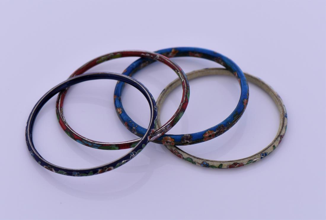Set Of Four Vintage Cloisonne Bangle (1 of 4)