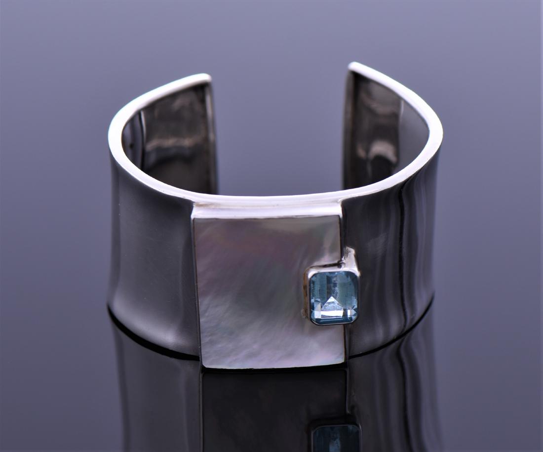 Vintage Mother Of Pearl And Blue Topaz (1 of 6)