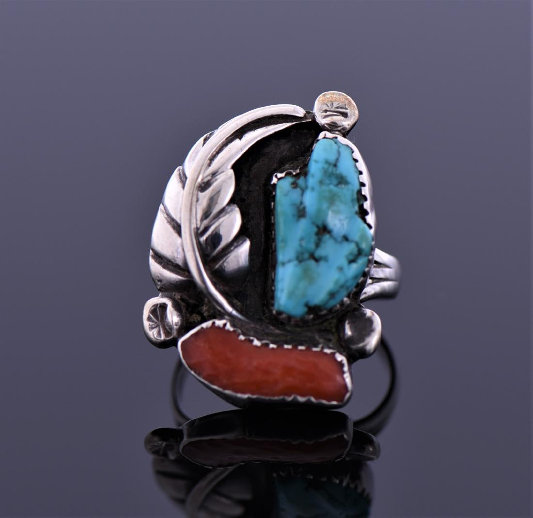 Native American Turquoise And Red Coral (1 of 4)