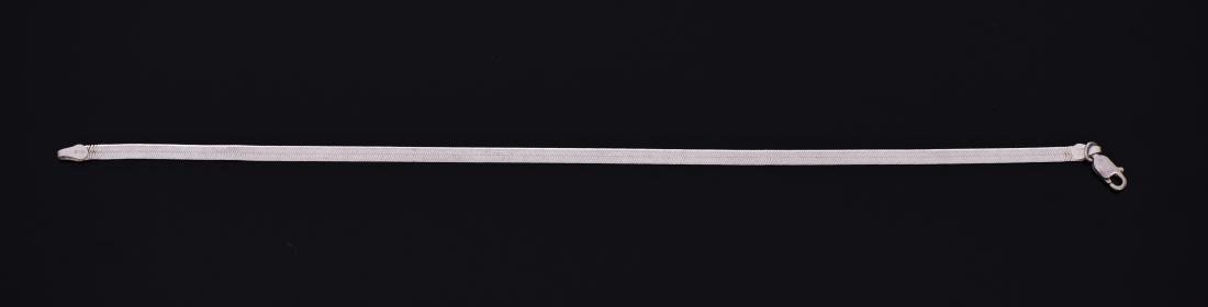 Italian Sterling Silver Herringbone Bracelet (1 of 3)