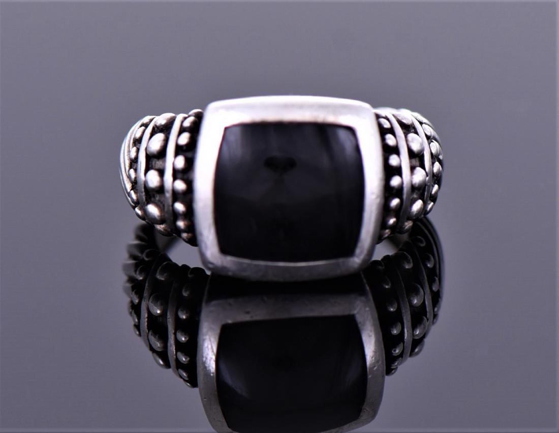 Nf, Sterling Silver Onyx Ring (1 of 6)