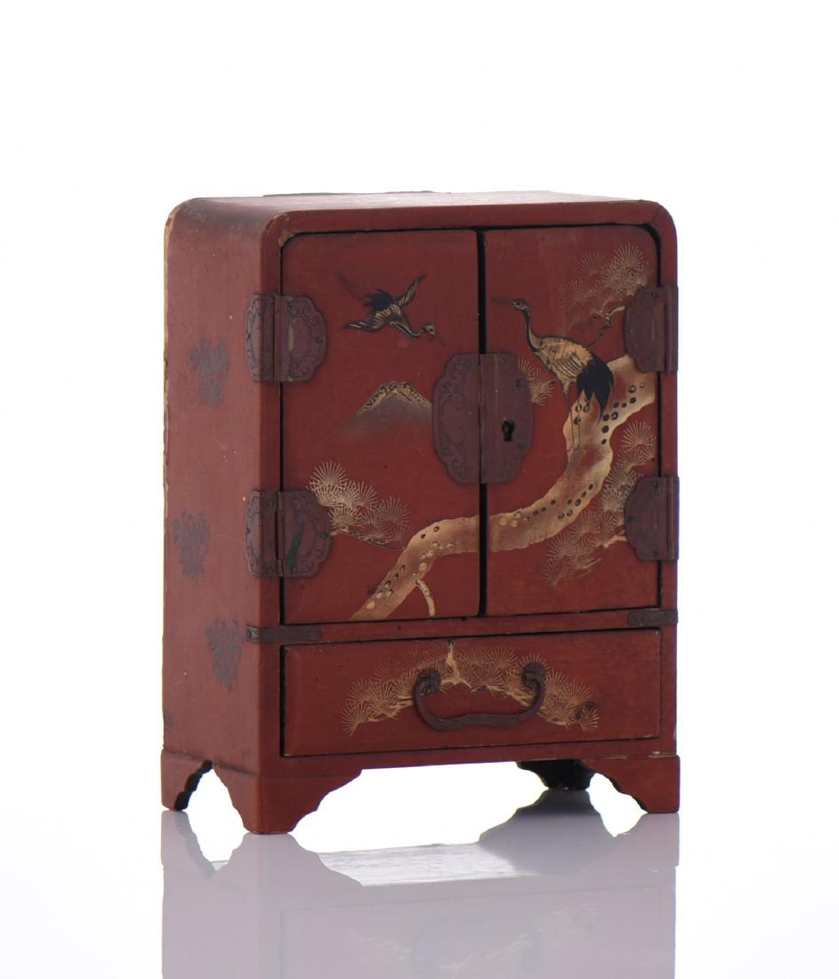 18th Century Gold Gilt Red Lacquer Jewelry (1 of 9)