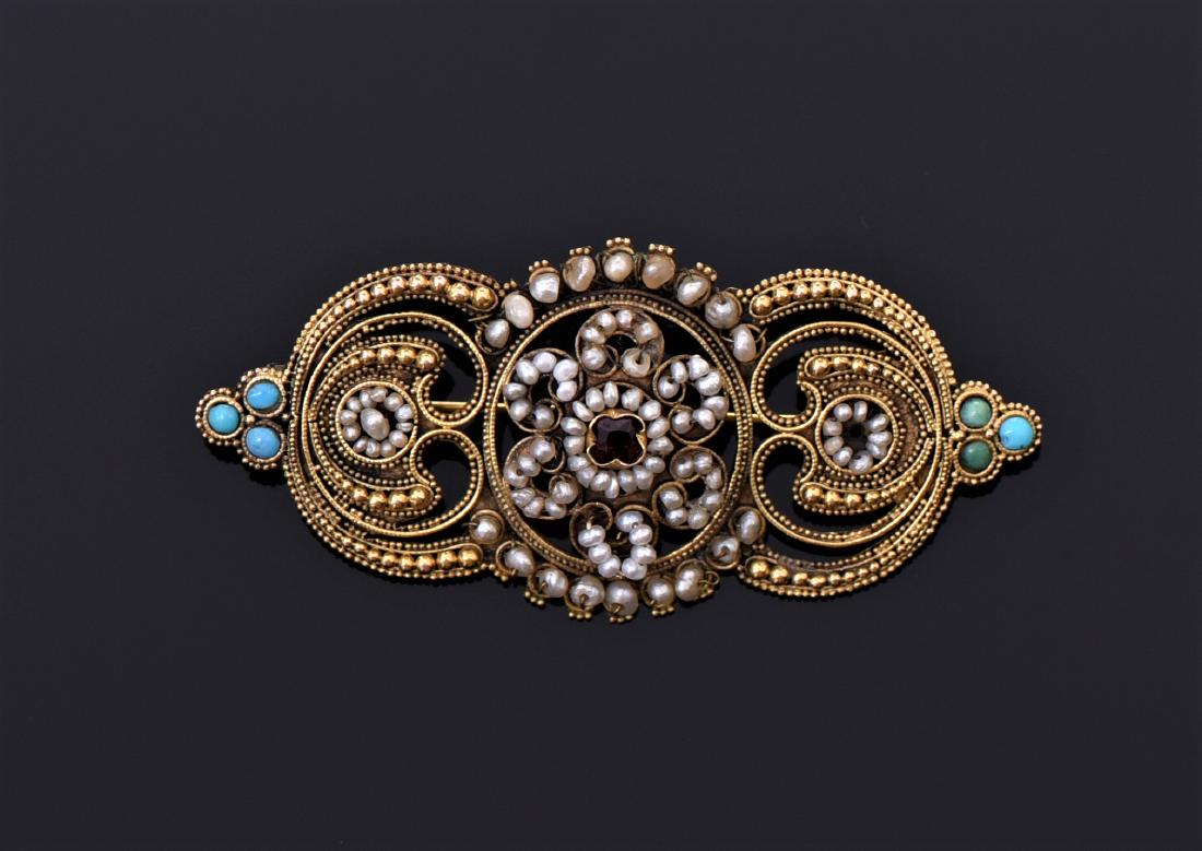 Victorian Estate 14K Gold Brooch (1 of 4)