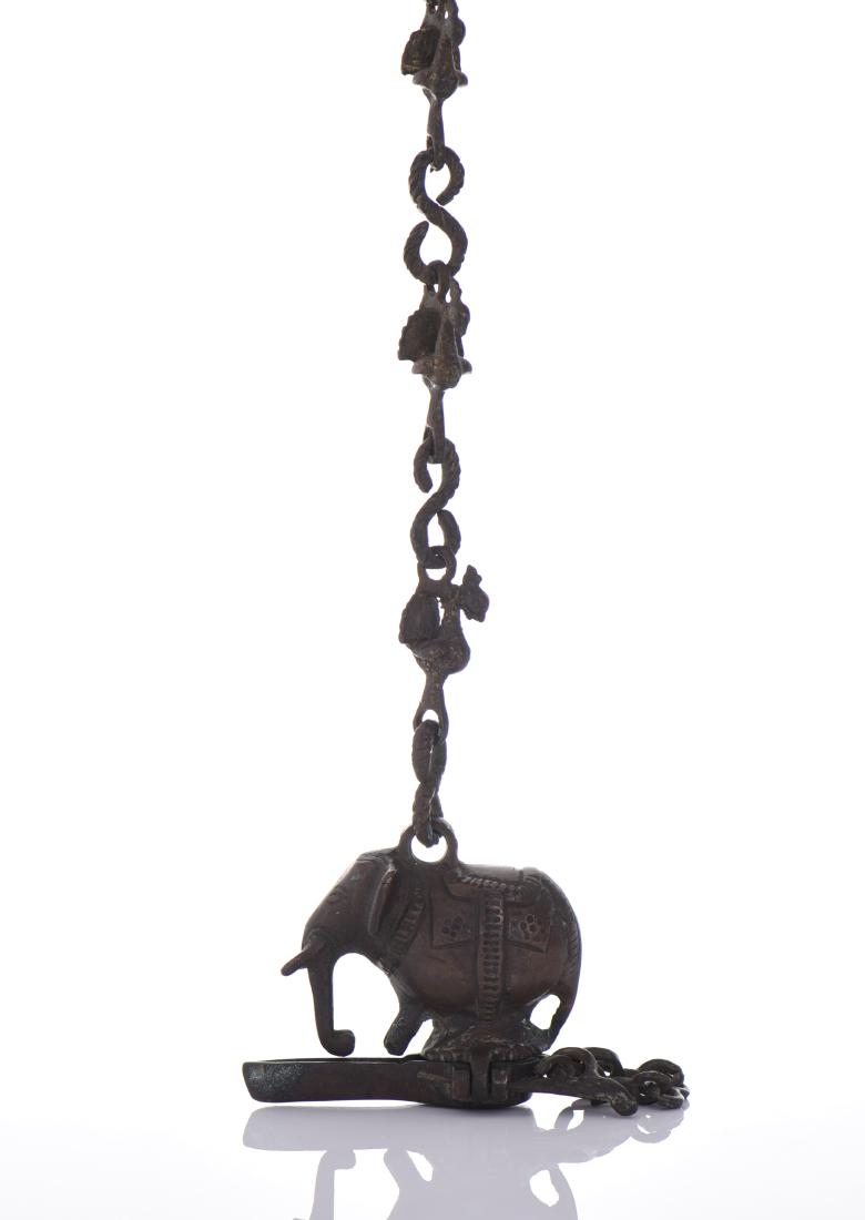 Mughal Bronze Elephant Hanging Censer. (1 of 7)