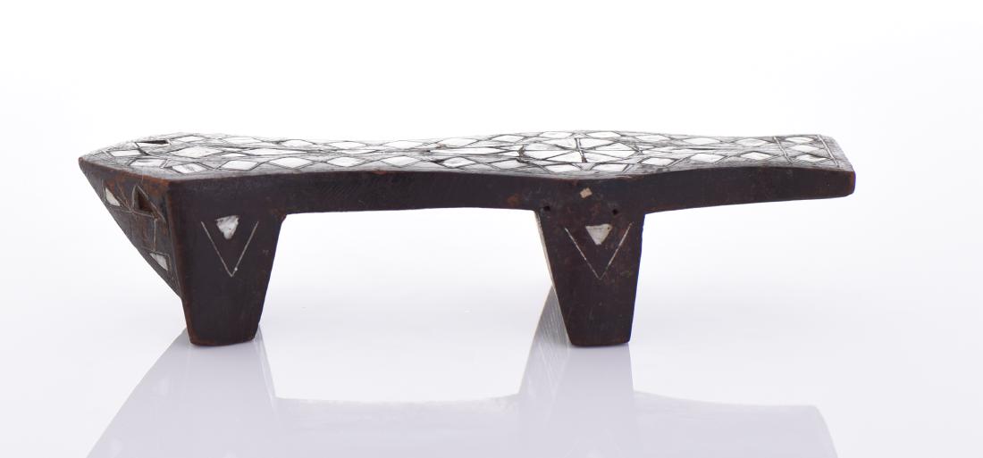 19th century Wooden Bath Shoe Inlaid (1 of 4)