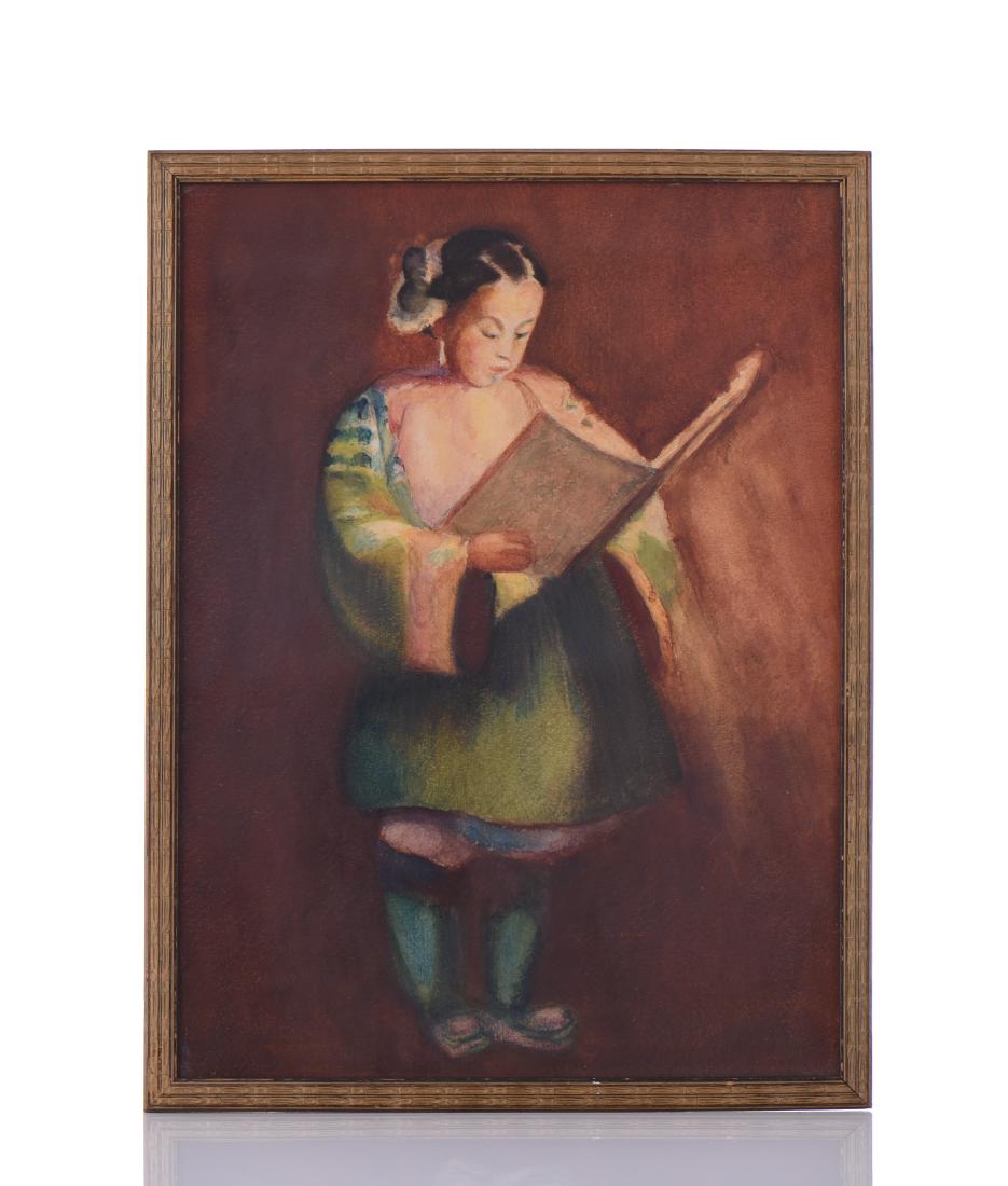 Early 20th Century Watercolor, Unsigned. (1 of 4)