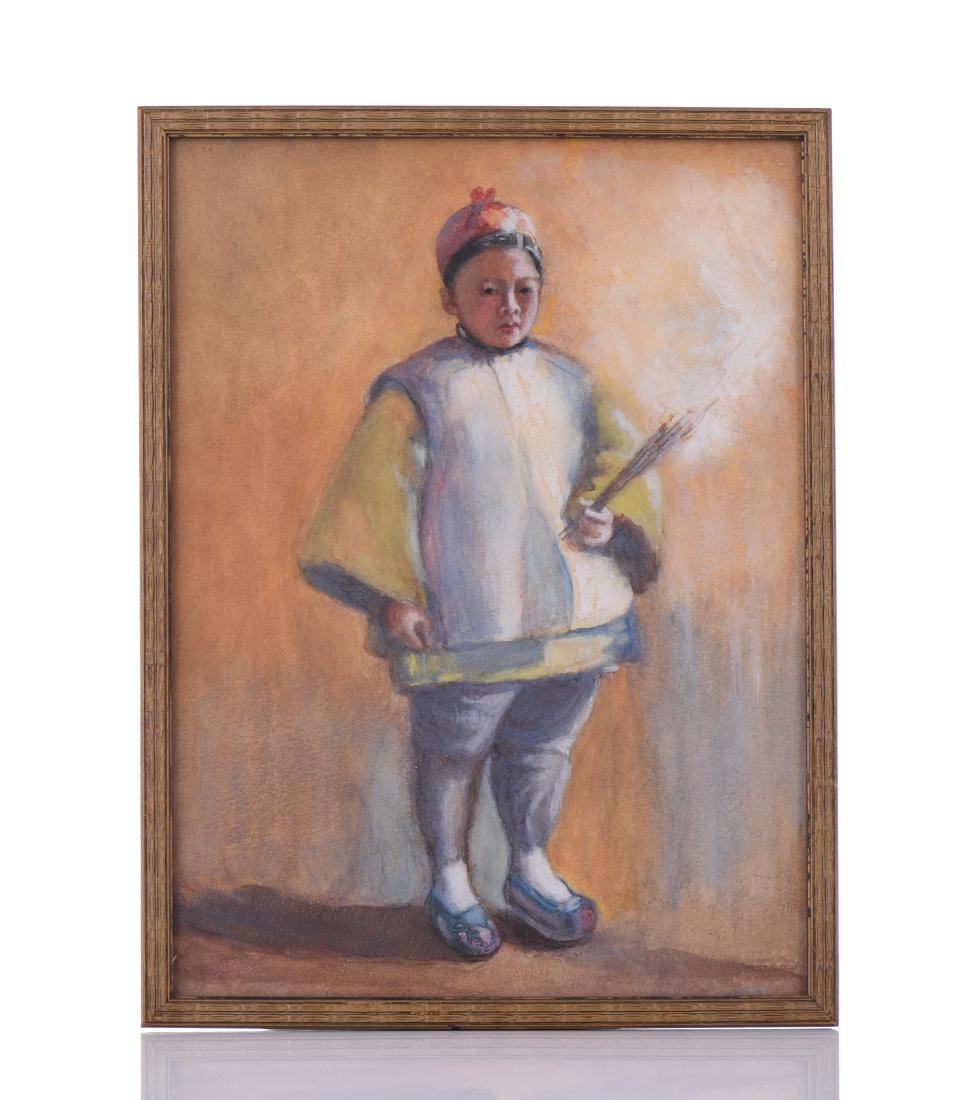 Early 20th Century Watercolor, Unsigned. (1 of 4)