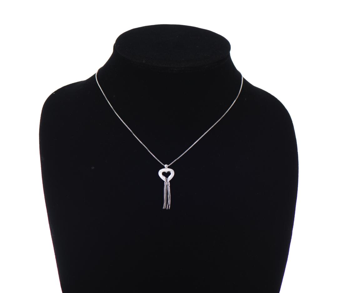 Sterling Silver Heart Dangle Pendant (1 of 3)