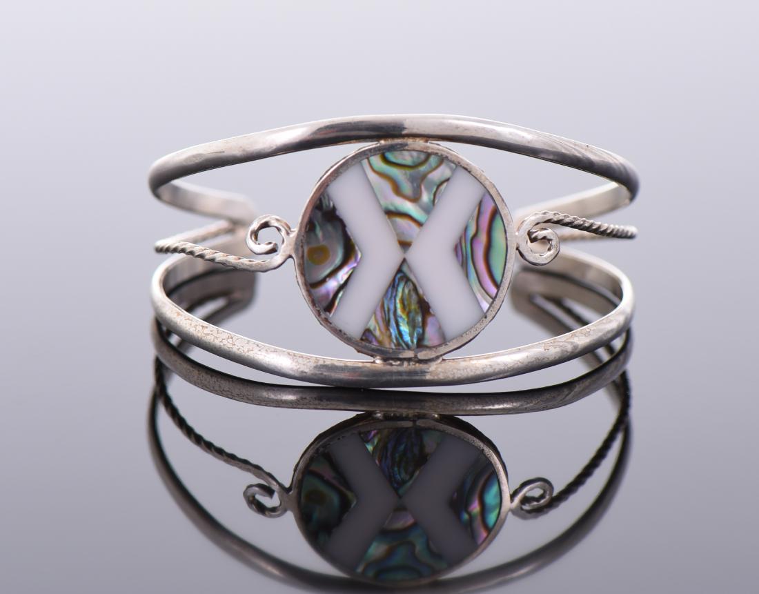 Mother of Pearl and Abalone Shell Cuff (1 of 5)