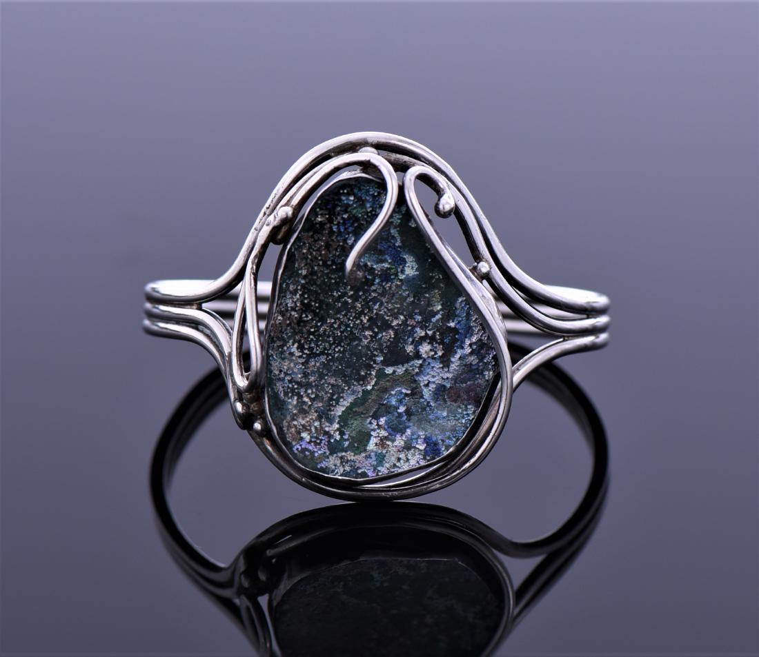 Vintage Blue Green Ocean Jasper Sterling (1 of 5)
