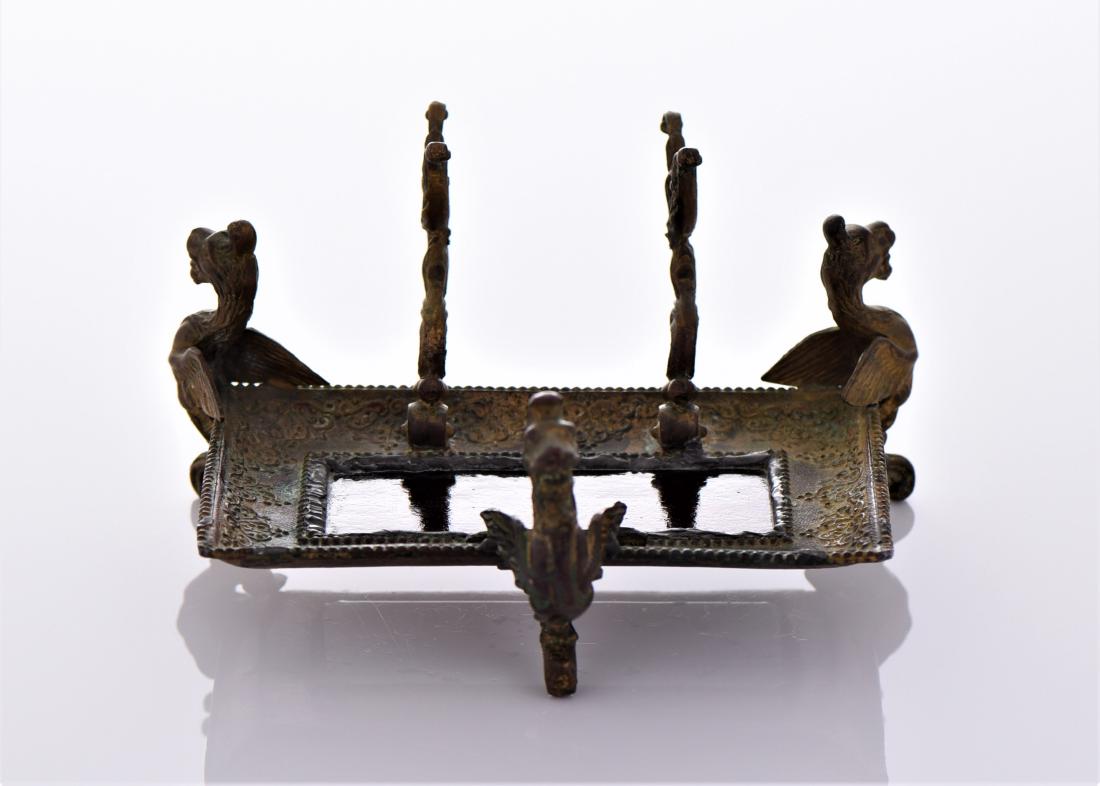 Antique Victorian Brass And Stained Glass (1 of 5)