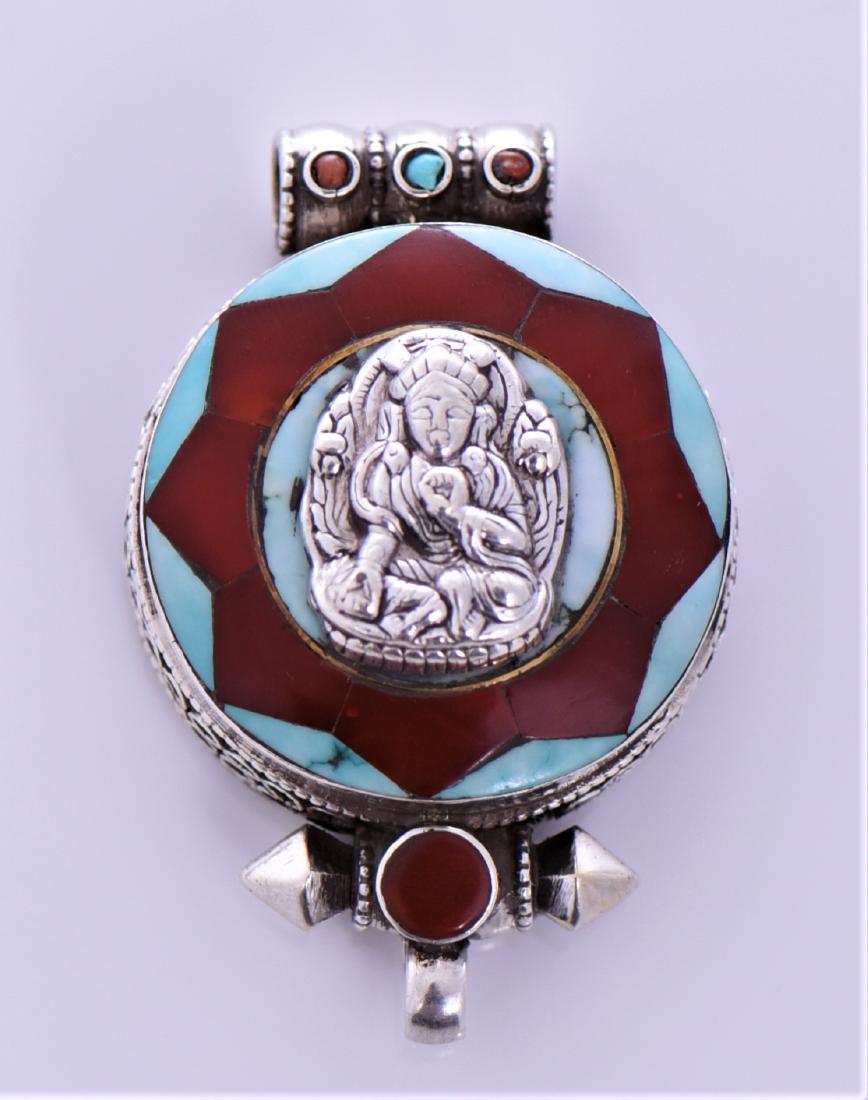 Early 1900's Nepal Sterling Silver Red Coral (1 of 6)