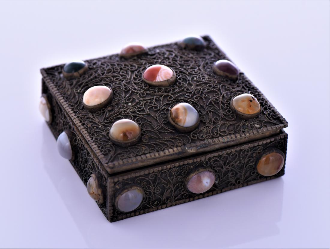 Tibetan Silver Filigree Metal Trinket (1 of 6)