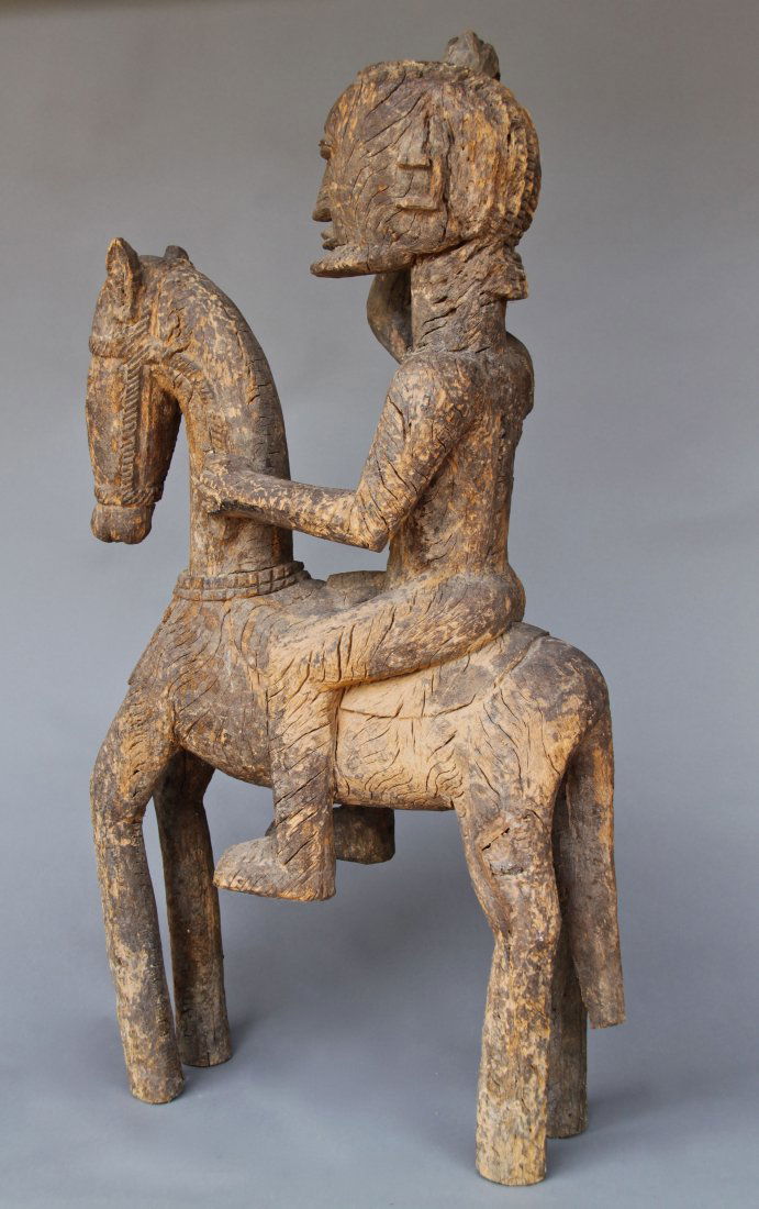 Ancient Spanish Carving. Man on Horse Wood Carving (mi - Jul 09, 2012