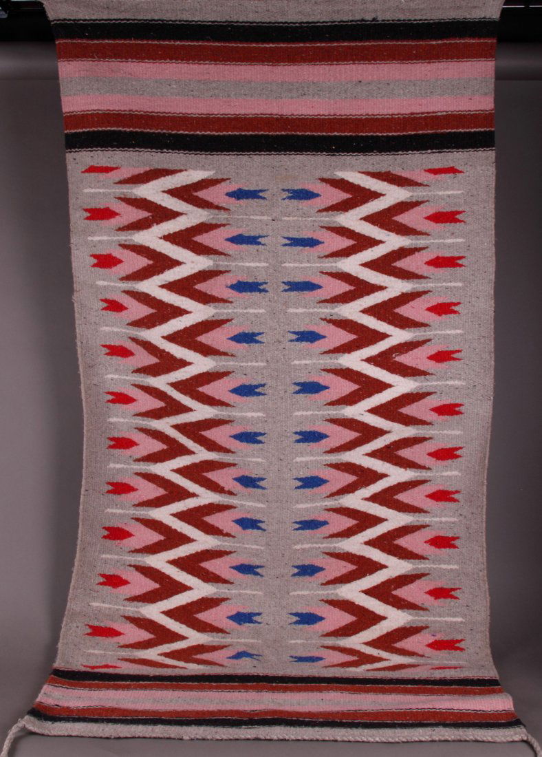 Antique Native American Rug: Antique Native American Rug (Size: 62 inches x 29 inches)