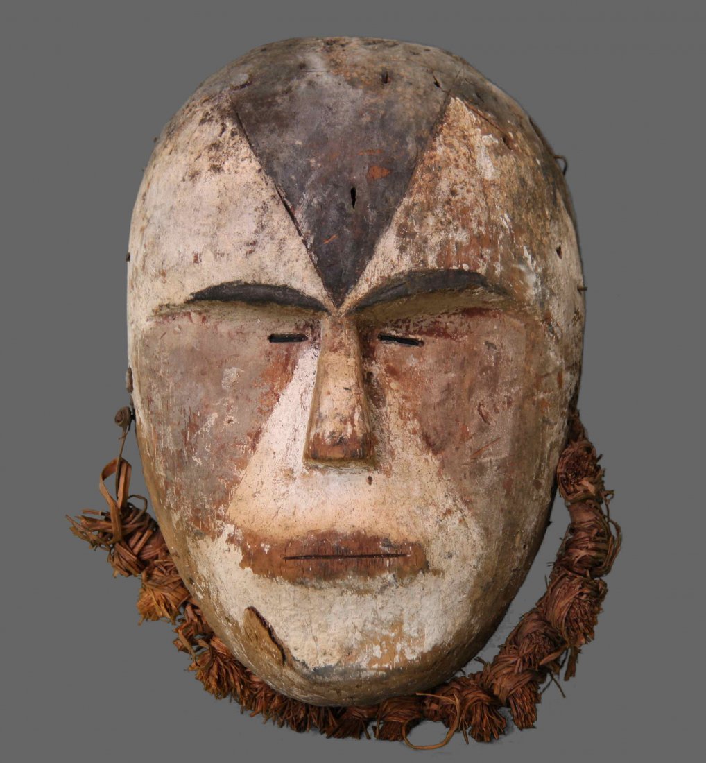 Antique Authentic African Tribal Mask, Ivory Coast. 1: Antique Authentic African Tribal Mask, Ivory Coast. 1 of 3 in a collection. Provenance: Purchased in 1910 by Palm Beach Private Collection. (Size: See last photo for measurement.)