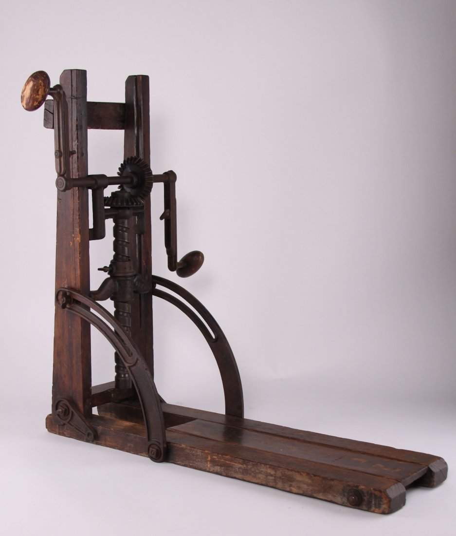 Antique Drill Press, "PAT JAN 1872".  SIZE: see (1 of 10)