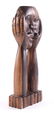 Jamaican wood carving depicting society putting on a - 3