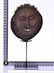 African Songye-Luba Kifwebe bronze mask, Democ - 5