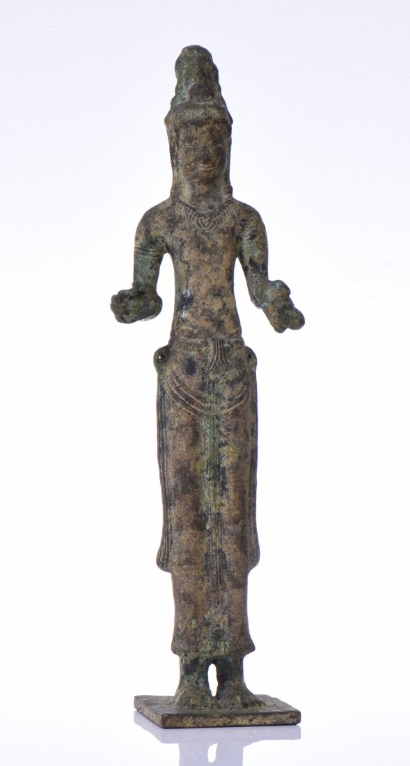 Bronze Sculpture Which Was Included In The Vie: Bronze Sculpture Which Was Included In The Vietnamese Traveling Exhibition In The United States. Chosen By Russell Wright, Under The Sponsorship Of The Government Of The Republic Of Viet Nam. The Orig