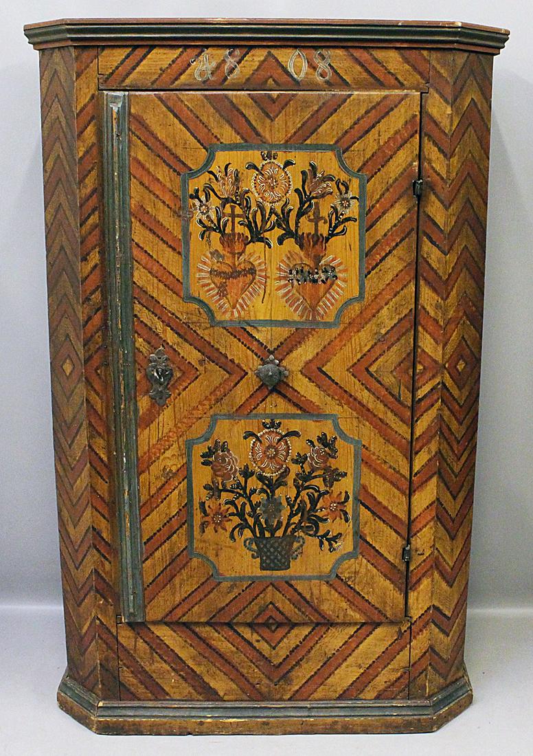 Bäuerlicher Hochzeitsschrank von 1808. (1 of 1)