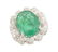 18K GOLD, EMERALD AND DIAMONDS - 2