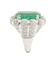 18K GOLD, EMERALD AND DIAMONDS - 4