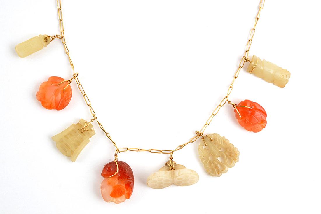 18K GOLD, JADE AND AGATE (1 of 1)