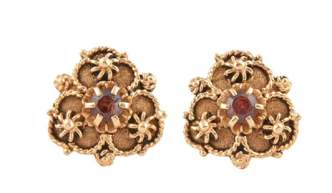14K GOLD AND RED STONES (1 of 1)