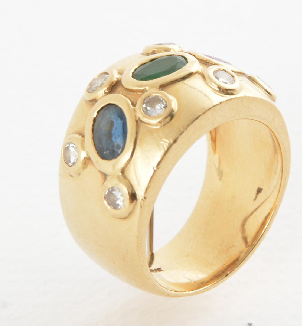 18K GOLD, COLOURED STONES AND DIAMONDS (1 of 1)