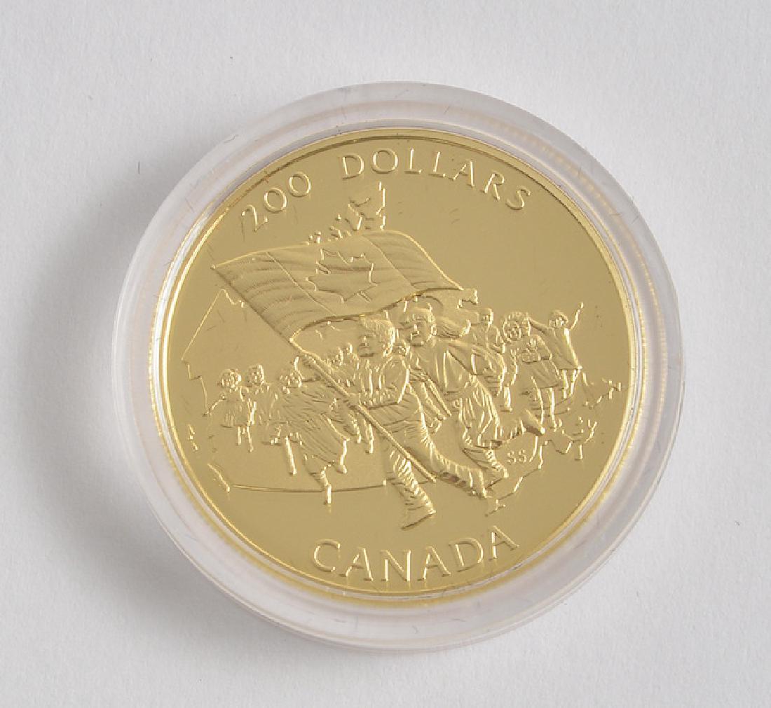 CANADIAN 200$ - 22K GOLD - 1990 (1 of 1)