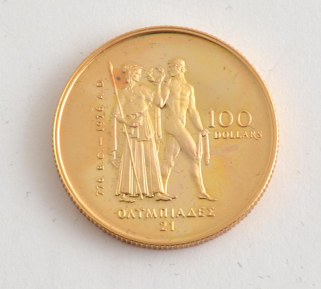 CANADIAN 100$ - 22K GOLD - 1976 (1 of 1)