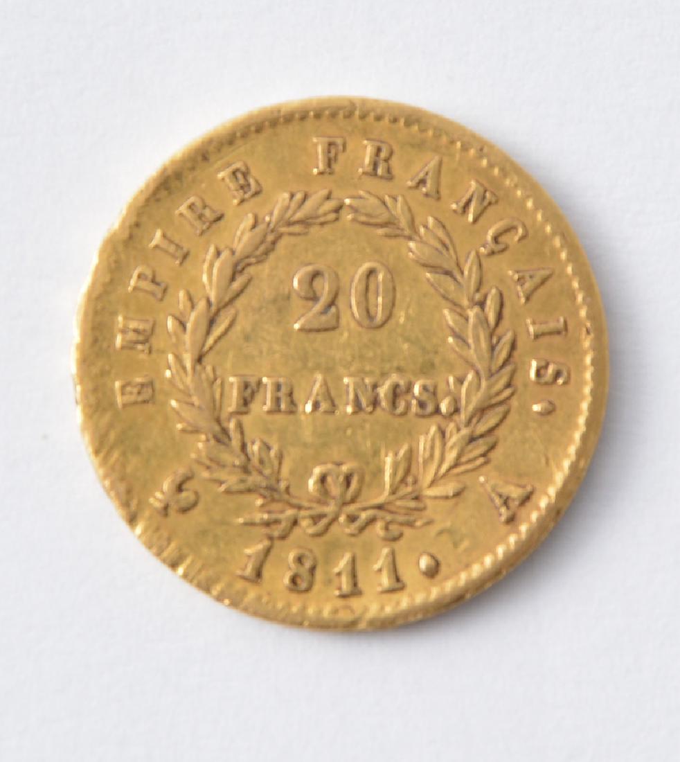 .900 GOLD - 20 FRANCS 1811 COIN (1 of 1)