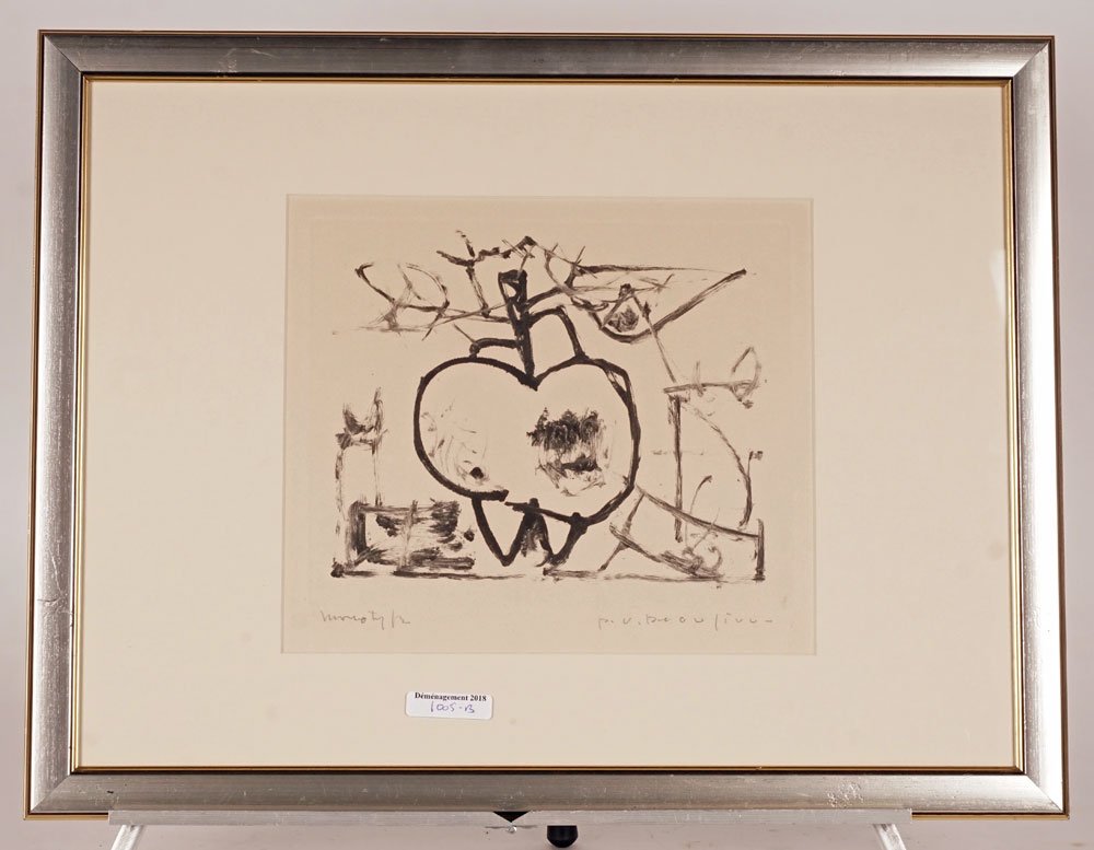 BEAULIEU, Paul-Vanier (1910-1996): BEAULIEU, Paul-Vanier (1910-1996)Still lifeMonotypeSigned on the lower right: P.V.BeaulieuNumbered on the lower left: Monotype20x25.5cm - 8x10"