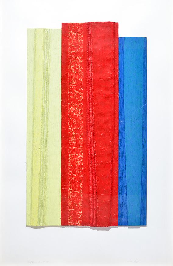 COMTOIS, Louis (1945-1990): COMTOIS, Louis (1945-1990) "Epiphanie of lights 9" Mix media and collage on paper Signed and dated on the lower right: Louis Comtois 88 Titled on the lower left Provenance: Louis K. Meisel Gallery, Ne