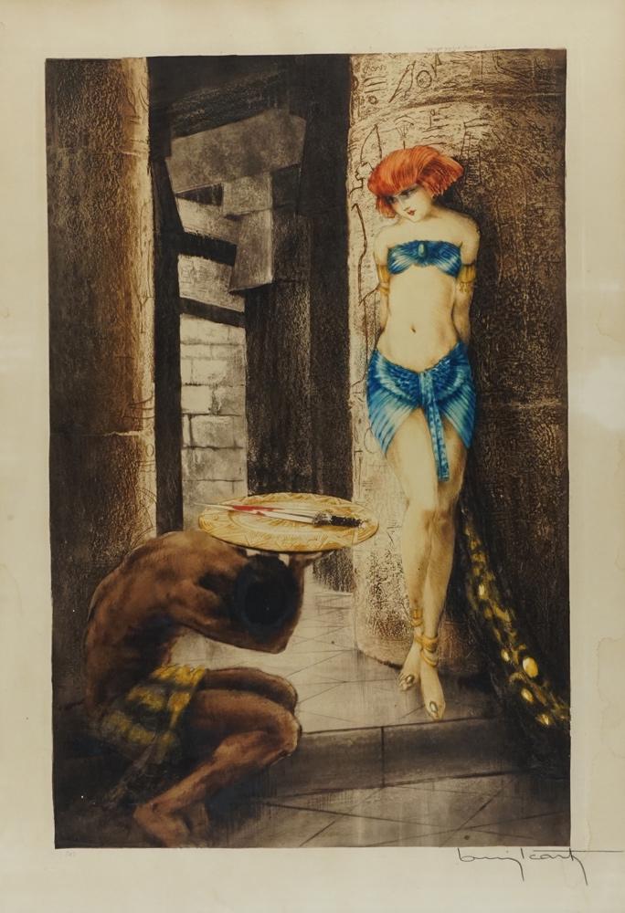 ICART, Louis (1888-1950): Description Française: ICART, Louis (1888-1950) Salome (1929) Eau-forte Signée en bas à droite: Louis Icart Numérotée et estampillée en bas à gauche: 203 En haut 